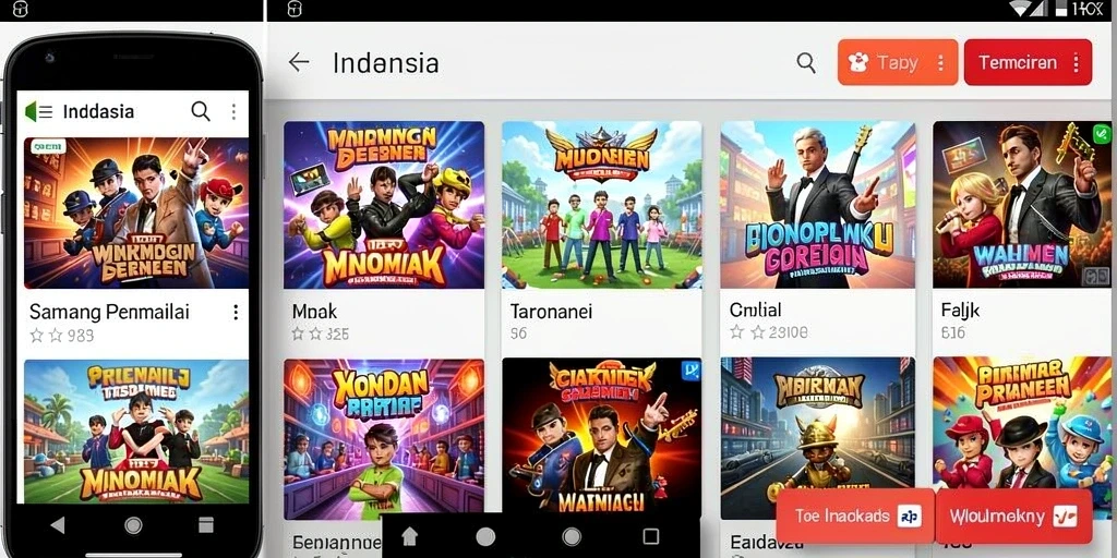 Gambar menunjukkan berbagai senjata yang bisa digunakan oleh karakter.