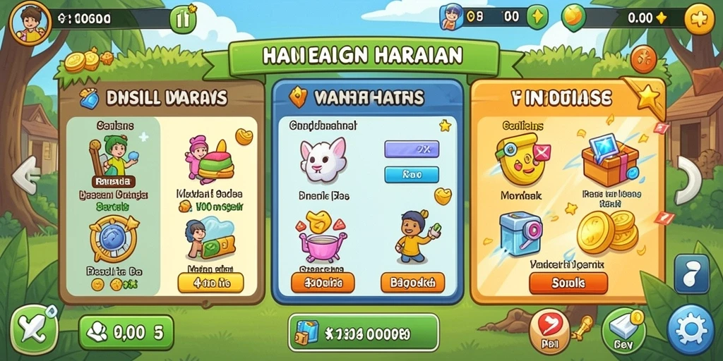 Pengguna dapat mengumpulkan koin dengan mudah.