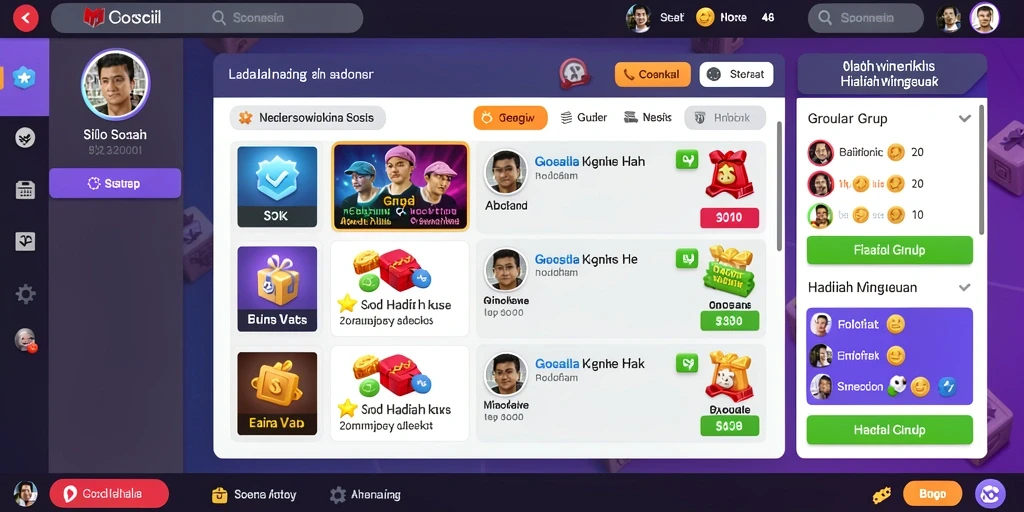 Screenshot memperlihatkan layar kompetisi antara pemain.