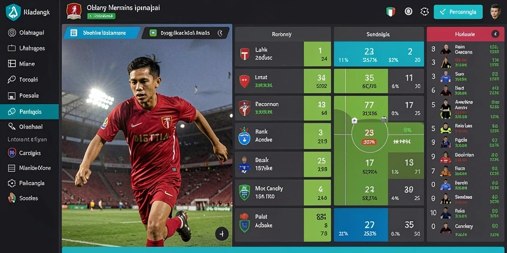 Suasana permainan yang mendebarkan dan penuh tantangan.